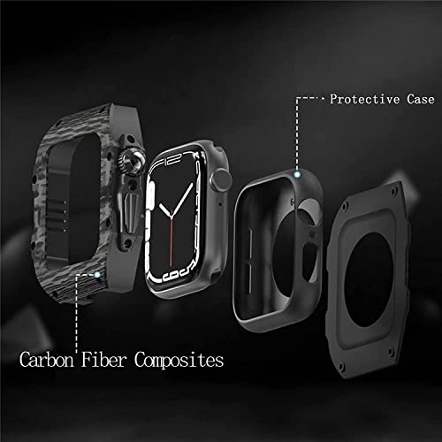 Boîtier de montre protégeant Apple Watch 49mm en carbone contre les chocs - 7
