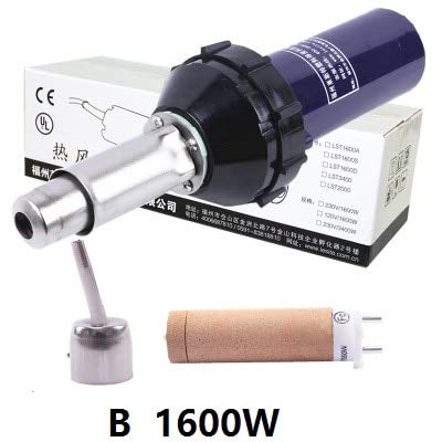 Soldering New 1600W Hot air gun heating gun Plastic welding gun from PE,PP,EVA,PVC,TPO,PVDF Membranes welding - (Power: 1000W & Above, Color: C)