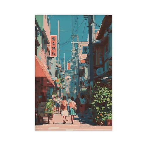 Paysage urbain de Tokyo en poster toile pour sublimer votre bureau