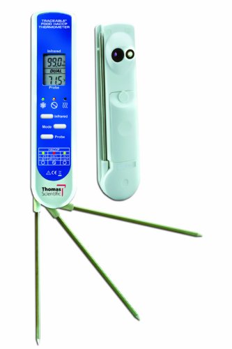 40% Off Discount Thomas Traceable Waterproof Food HACCP Thermometer, with Infrared and 6" Probe Length, -67 to 482 degree F, -55 to 250 degree C