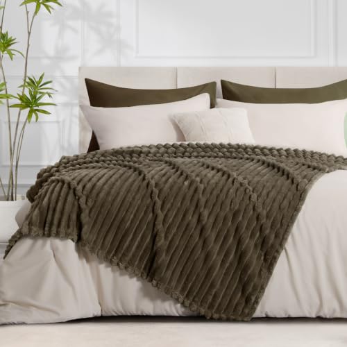 RUIKASI Kuscheldecke 220x240 Flauschig Decke Braun - XXL Wolldecke Sofadecke für Couch & Bett, Wohn- & Kuscheldecken… – Ansicht 3
