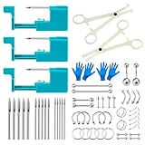 Beautidots 14G 16G 20G Body Piercing Kit for Belly Button/Lip/Tongue/Ear/Nose/Eyebrow/Nipple Piercing Gun Kits Safe Body Piercing Needle Tools for Women Men