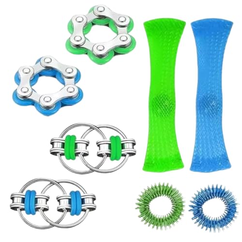 8 Pièces Fidget Toys Set, Fidget Toys Anti Stress,Tdah Enfant Outils, Fidgets Anti Stress Pour Adultes, Enfants, Tdah, Autisme,Fidget Toys,Fidget Pad Gadget Sensoriels