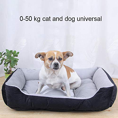Nid pour animaux LLD tapis peluche chaud petit chien lit chat gris blanc