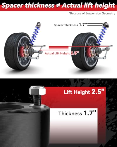 Image of PROEZE 2.5in Front Leveling Kit for 2007-2026 Silverado Sierra 1500
