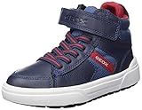Geox Jungen J Weemble Boy A Sneakers, Navy Red, 32 EU