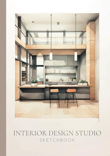 Interior Design Studio Sketchbook | Modern Kitchen: 120 Pages for Sketching, Design Notes, Floor Plans, Room Layouts, Mood Boards | Interior Designer ... Interior Decorators, Home Design Projects