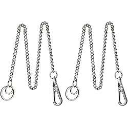 Macetas Colgantes Facil BLUESEABUY 2 Piezas Cadena Pantalon Cadena Bolsillo de Acero Inoxidable 45 cm Cadenas de Jeans Cadena de Billetera con Mosquetón y Llavero para Pantalones Vaqueros Bolsas