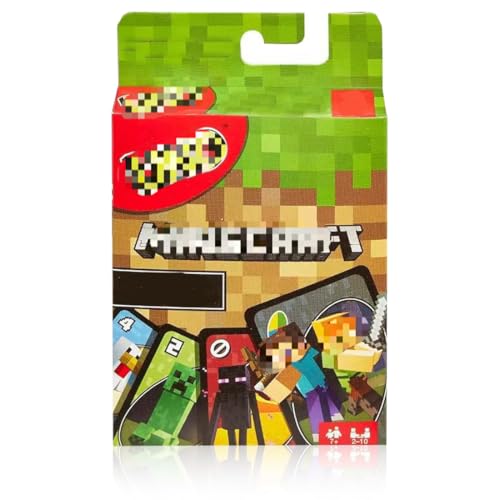 DEZP 1 Stück UNO Flip, UNO Welt Edition, Kartenspiel Mit Charakteren Und Einer Besonderen Creeper-Karte, Für Die Ganze Familie Und Fans Von Ab 7 Jahren(A)