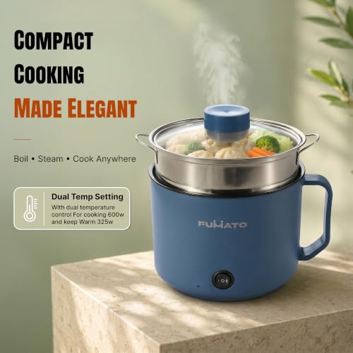 The Better Home FUMATO 600W Multipurpose Kettle and Cooker 1.4L with Steamer & Egg Tray- Auto Shut-Off, Dry Boil Protection, Cool Touch Body | Kettle for Cooking in Hostel- Blue | 1 Yr Warranty - Image 4
