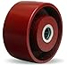 Hamilton W-420-M-3/4 Metal Wheel with Straight Roller Bearing, 4" Diameter x 2" Width, 1,000 lb. Capacity