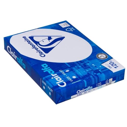 Clairefontaine Kopierpapier Clairalfa/1952C DIN A4 weiß 120 g/qm Inh.250