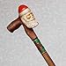 Christmas cane with Santa Custom walking stick Hand carved Candy