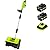 SnapFresh 20V Snow Shovel Cordless,12” Electric Snow Thrower kit,with 2 Pack 4.0Ah Batteries and Fast Charger(Green)
