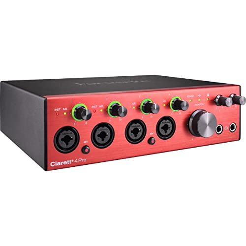 Audio-Interface Focusrite Clarett Plus 4Pre USB für professionelle Aufnahmen