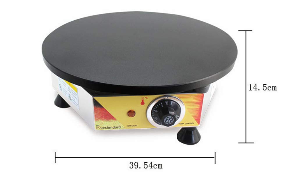 ALDKitchen Crepiere Crépière électrique antiadhésif cuisinière avec contrôle de température réglable Dissipateur thermique (39.5 cm de diamètre)