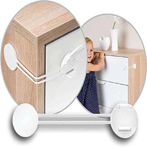 6 Paare Möbel-Wandanker Transparent - Kippsicherung Für Schrank, Regal & Kommode Ohne Bohren