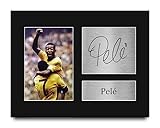 HWC Trading Pele Gifts Signed Printed Autograph Brazil Print Photo Picture Display - US Letter Size