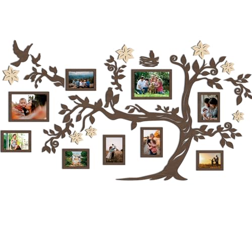 JustLikeWood Large Home Decor Wood Family Tree Wall Decal with