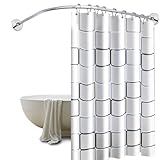 ♪【Facile à nettoyer】: La de la tringle à rideau de douche en forme de L est polie pour former une couche antisalissure, est non seulement belle mais aussi facile à nettoyer et à entretenir.