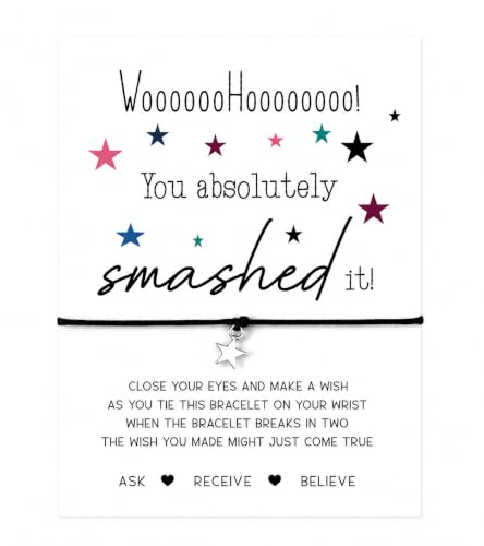 You smashed it gift | Passing exams present You smashed it wish bracelet Well done New Job
