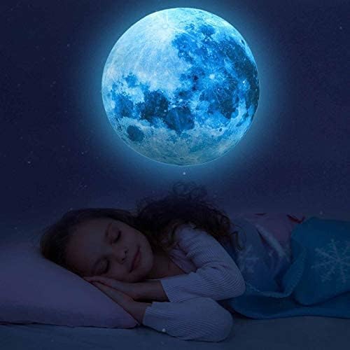 Estrellas y Luna que Brillan en la Oscuridad para Pared y Techo miniatura 3