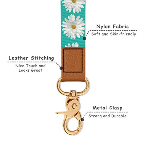 Image of Wrist Lanyard Key Chain, Cute Wristlet Strap Keychain Holder for Women Men Car Keys ID Badges Card Wallet Phone Camera