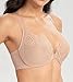 Lemorosy Women’s Full Figure Plus Size Unpadded Front Closure Lace Racerback Underwire Everyday Bra (36C, Beige)