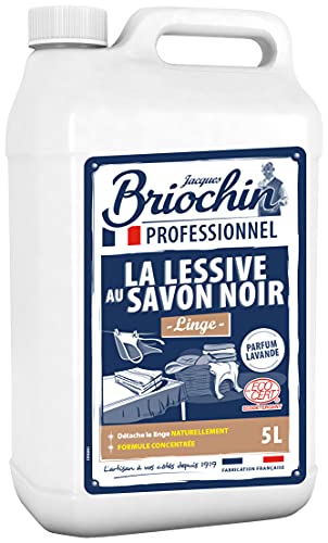 Lessive au Savon Noir Briochin Anti Tache pour Linge Propre 5L