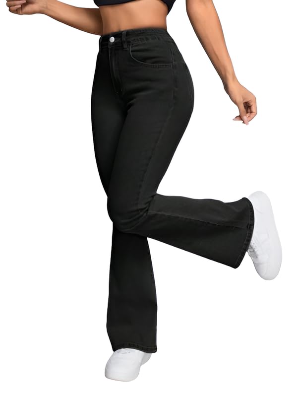 Image of Waltz Jeans for Women || High Waist Jeans for Women || Bootcut Jeans for Women || Flared Jeans for Women High Waist || Wide Leg Jeans Women || Bell Bottom Jeans for Women