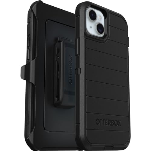 OtterBox iPhone 15 Plus and iPhone 14 Plus Defender Series Pro Case - Black, screenless, Rugged & Durable, with Port Protection, Includes Holster Clip Kickstand - image 1