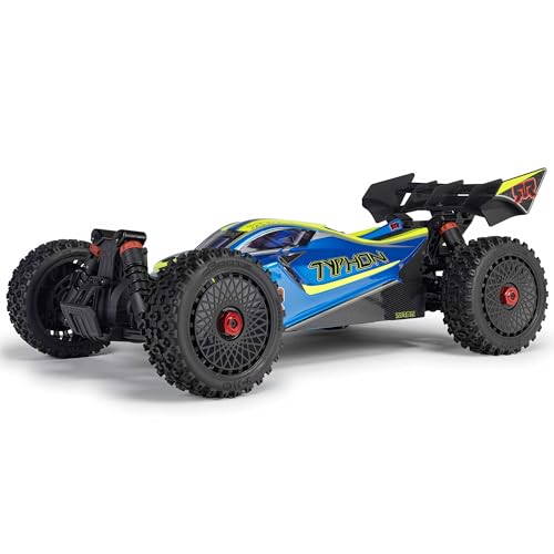 Image of ARRMA RC Car 1 /8 Typhon 4X4 223S BLX BRUSHLESS Buggy RTR (Battery and Charger Not Included) with DSC Blue /Yellow, ARA4306V4T4