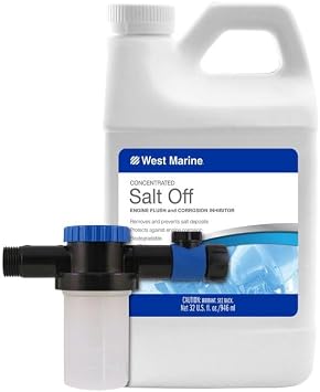 West Marine Salt-Off Engine Flush and Corrosion Inhibitor with Mixing Unit, 32 fl. oz.
