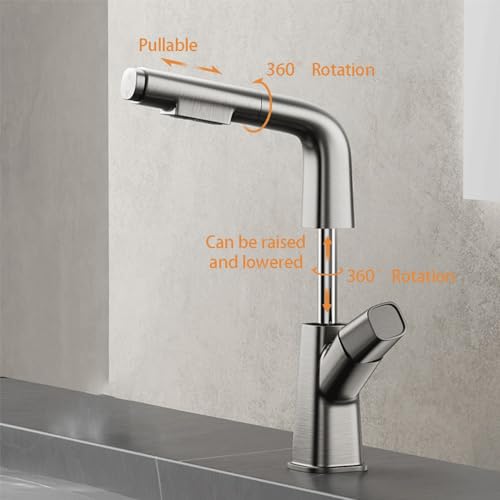 Grifo for lavabo de baño anticanas con temperatura ajustable monomando 4