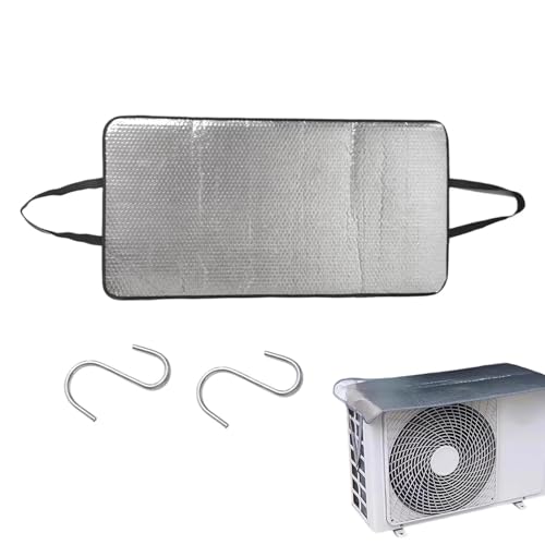 Klimaanlagenabdeckungen Outdoor | Wasserdichter Aluminiumfolien- Magnetsonnenschutz | Klimageräte- Abdeckung Outdoor, Für Winter Außen Innen Drehfenster Garage Wohnmobil Zimmer Wand Fenster