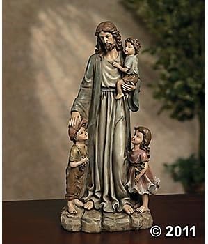 Jesus and Children Religious Outdoor Garden Lawn Statue