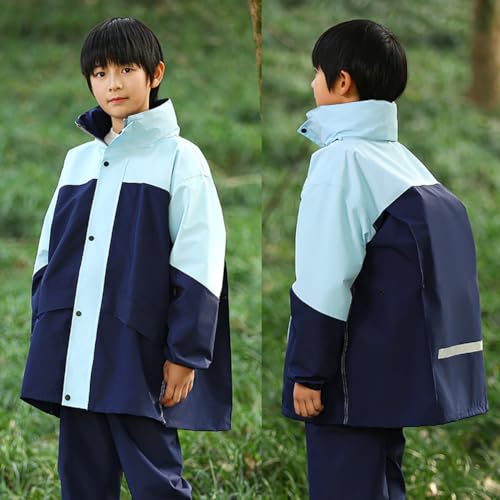 LJZM キッズレインコート セパレート 3XL ネイビー