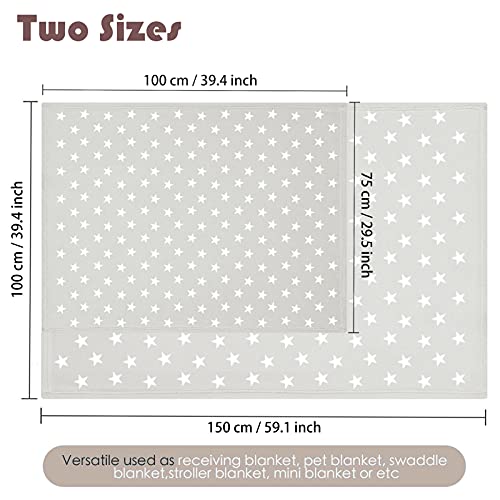 LeerKing unisex babydeken 2-pack jongens meisjes knuffeldeken kruipende deken baby beddengoed wandelwagen pluizig voor… - Afbeelding 6