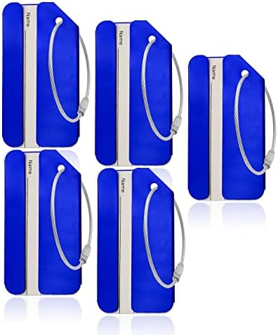 Aluminum Luggage Tag for Luggage Baggage Travel Identifier by Ovener (Red 2 Pcs)