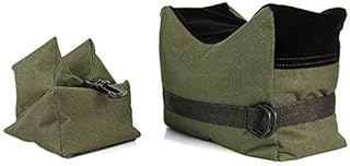 Outdoor Shooting Rest Bags - Twod Target Sports Shooting Bench Rest Front & Rear Support SandBag Stand Holders for Gun Rifle Shooting Hunting Photography - Unfilled-Army Green