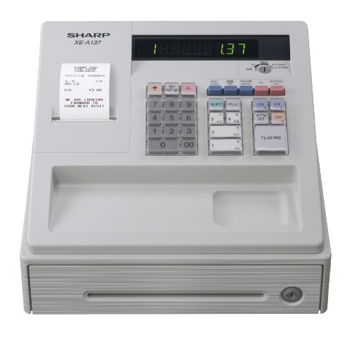 Preisvergleich Produktbild SHARP XEA137WH Elektronische Kasse XE-A137, weiß