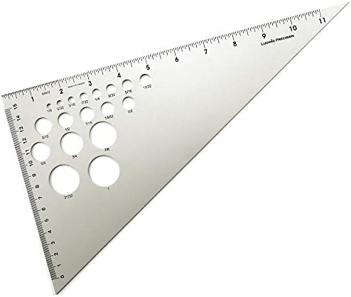 Ludwig Precision 30-60-90 Degree Drafting Triangle, 12-INCH
