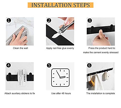 Gresunny Appendiabiti da Muro Ganci Appendiabiti