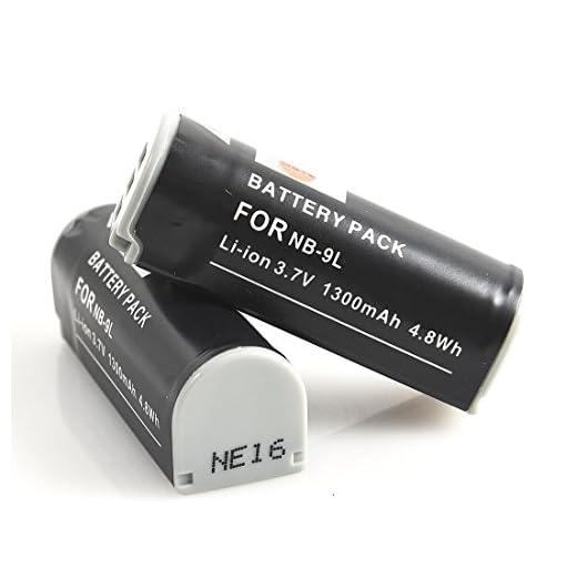 DSTE 2-Pack Ersatz Batterie Akku for Canon NB-9L PowerShot ELPH 510 520 530 HS PowerShot N N2 PowerShot SD4500 IS IXUS 500 510 1000 1100 HS IXY 1 IXY 3 IXY 50S IXY 51S Kamera