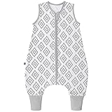 𝐍𝐚𝐜𝐡𝐡𝐚𝐥𝐭𝐢𝐠 𝐩𝐫𝐨𝐝𝐮𝐳𝐢𝐞𝐫𝐭: Unsere Sommerschlafsäcke mit Beinen bestehen aus 100% Bio-Baumwolle und sind geprüft frei von Schadstoffen. Zusätzlich sind sie mit dem strengen OEKO-TEX Standard 100 Siegel zertifiziert. Dadurch sind unsere Schlafsäcke optimal für Säuglinge, Neugeborene Kinder und Allergiker geeignet.