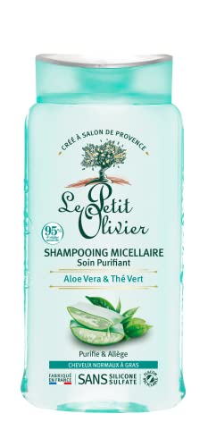 Le Petit Olivier Micellar Shampoo - Aloe Vera and Green Tea for Women 8.45 oz, White, 249.9 ml (Pack of 1)
