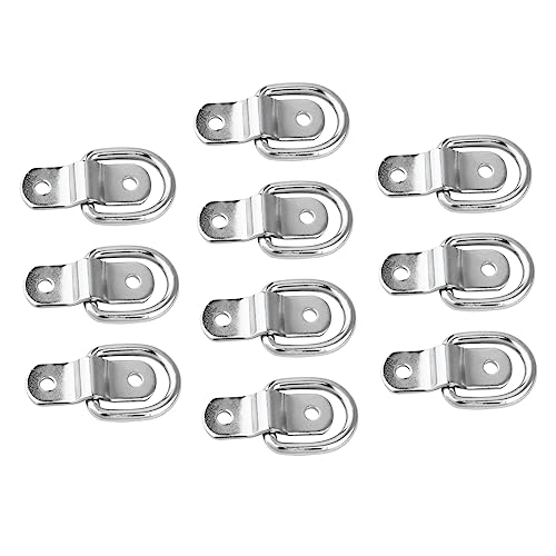 Boucles d en fer galvanisé lot de 10 pièces renforcées pour fixation et bricolage fiable