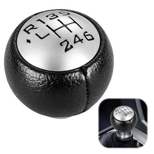 EuSupNova Pommeau de Levier compatible avec Peugeot 307 308 3008 407 5008 807, Pommeau de Levier de Vitesse de Voiture 6 Vitesses compatible avec Citroen C3...