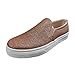 KAMEIMEI Loafers Mocassini Donna Moda Donna Tinta Unita Pelle Paillettes Low Top Grande Piatto Scarpe Casual, oro rosa, 36 EU