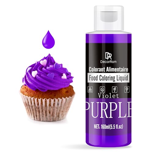 Purple Food Coloring Liquid - Vibrant Liquid Icing...